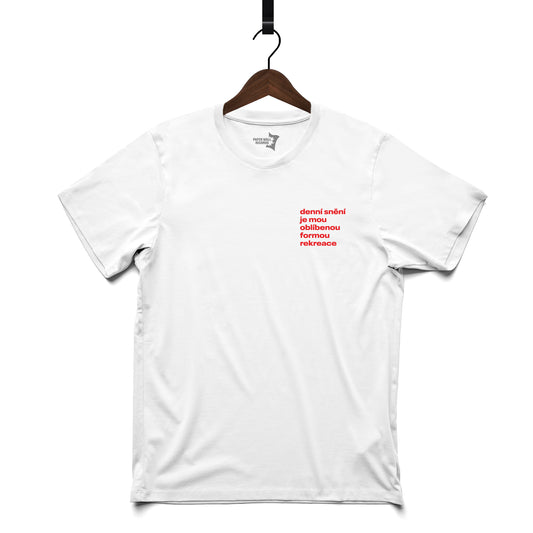 REKREACE ČERVENÁ - BÍLÉ TRIKO