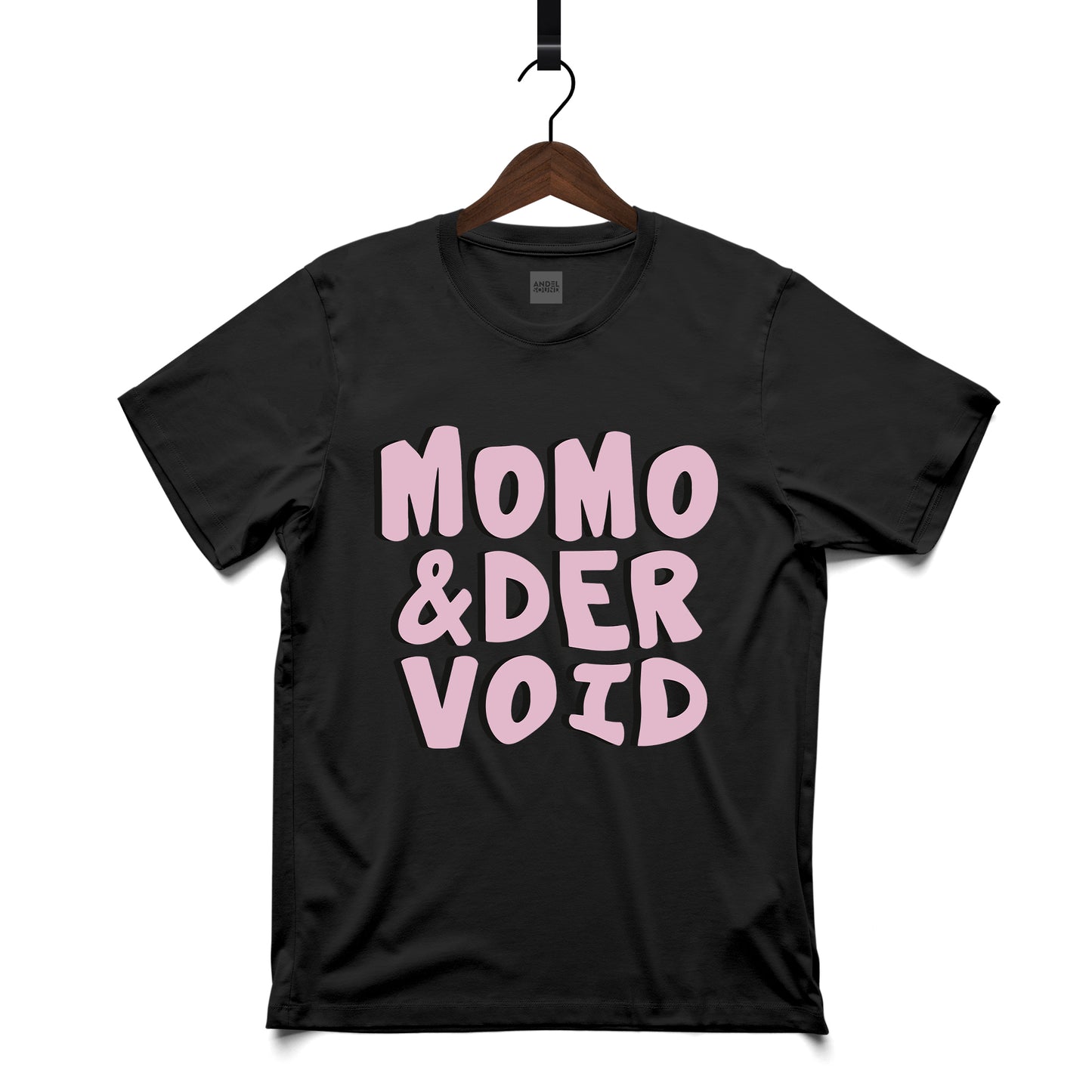 LOGO MOMO - ČERNÉ TRIKO