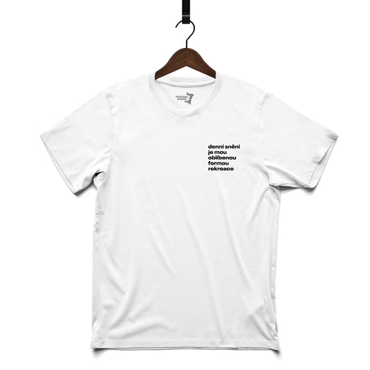 REKREACE ČERNÁ - BÍLÉ TRIKO