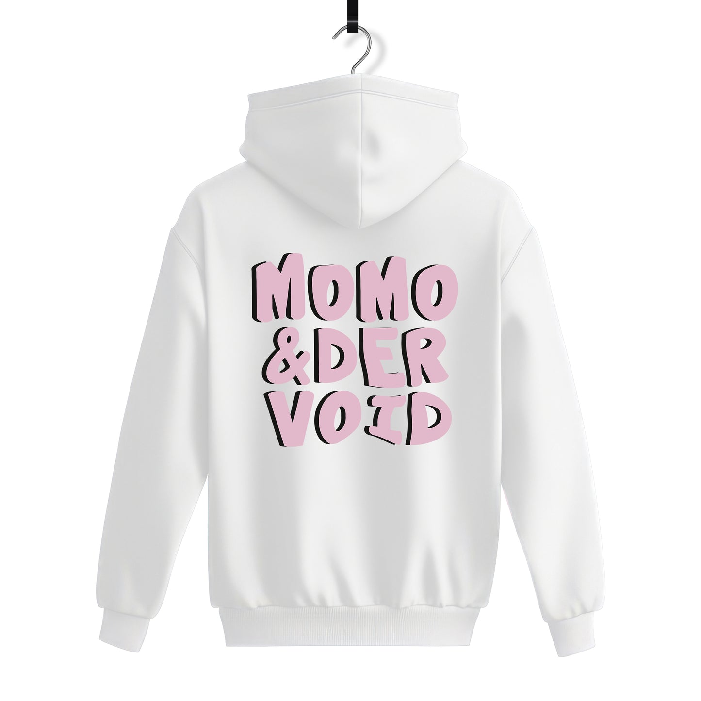 LOGO MOMO - BÍLÁ MIKINA