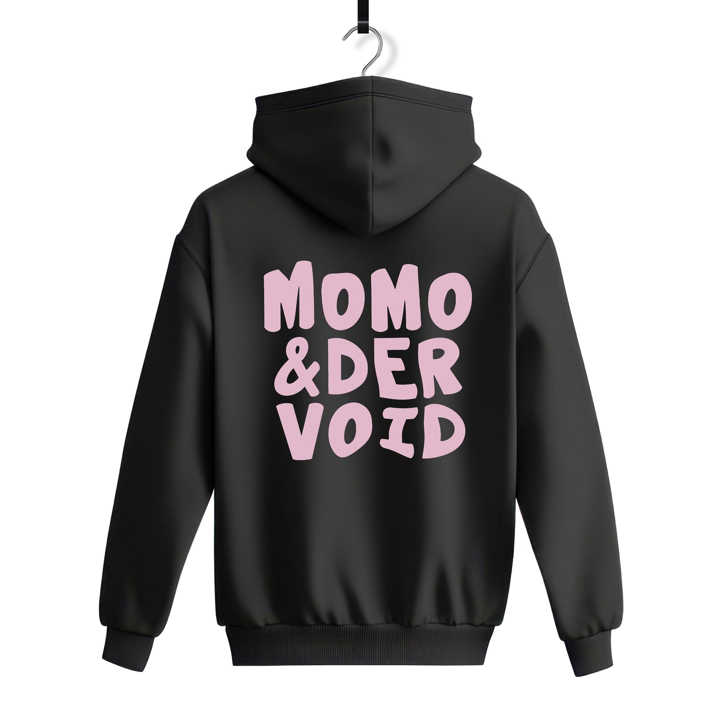 LOGO MOMO - ČERNÁ MIKINA