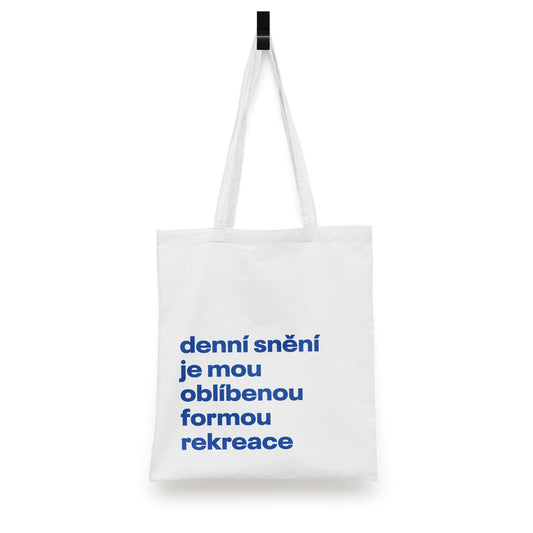 REKREACE MODRÁ - BÍLÁ TAŠKA
