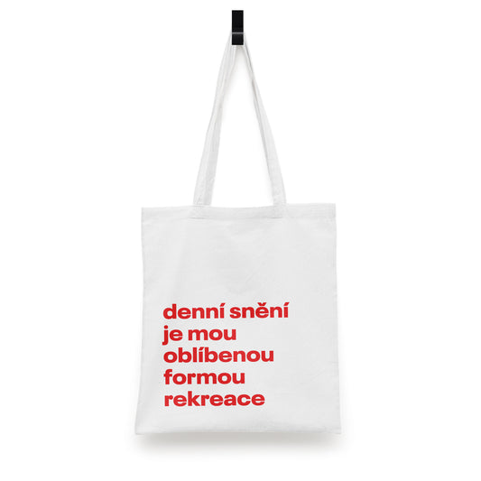 REKREACE ČERVENÁ - BÍLÁ TAŠKA